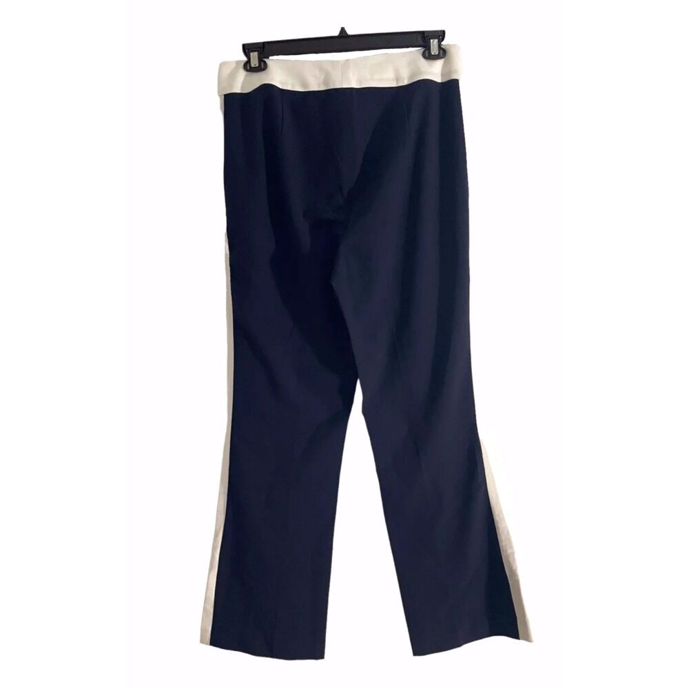 Marc New York NWT Navy Blue & White Stripe Hi-Rise Straight Dress Pants, Size 14 - Picture 3 of 6